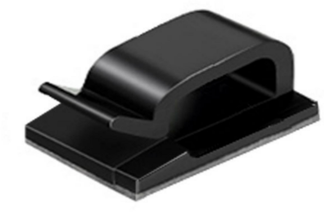 아이앤트 케이블 굵은 선 정리 대형 클립, 블 랙, 30개