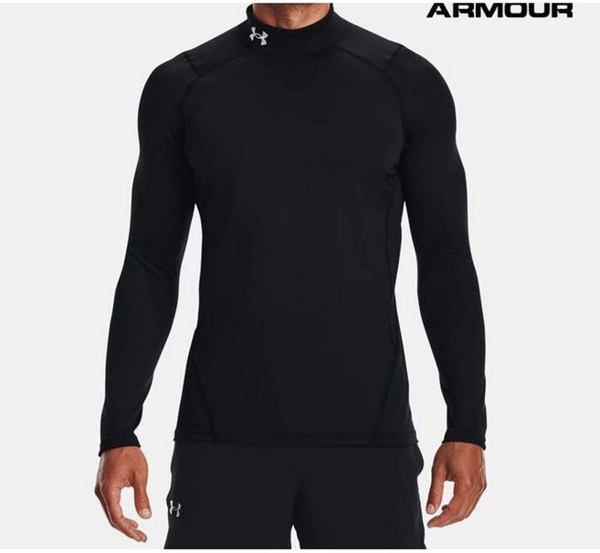 언더아머 UNDERARMOUR 남성 ColdGear 피티드 모크 1366066-001 338136
