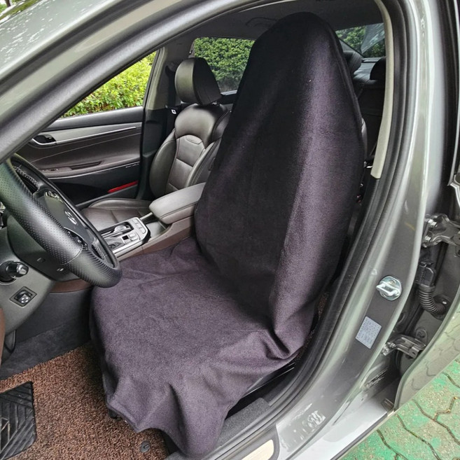 자동차시트 방수커버 운전석 의자 카시트 전체 보호 풀커버, 1개, 블랙