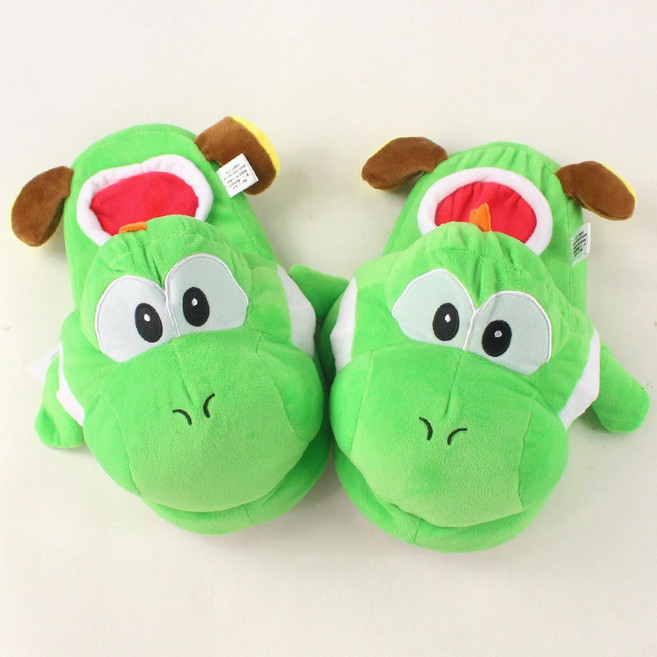 그린 요시 실내 슬리퍼 홈 실내 패브릭슬리퍼 슈즈