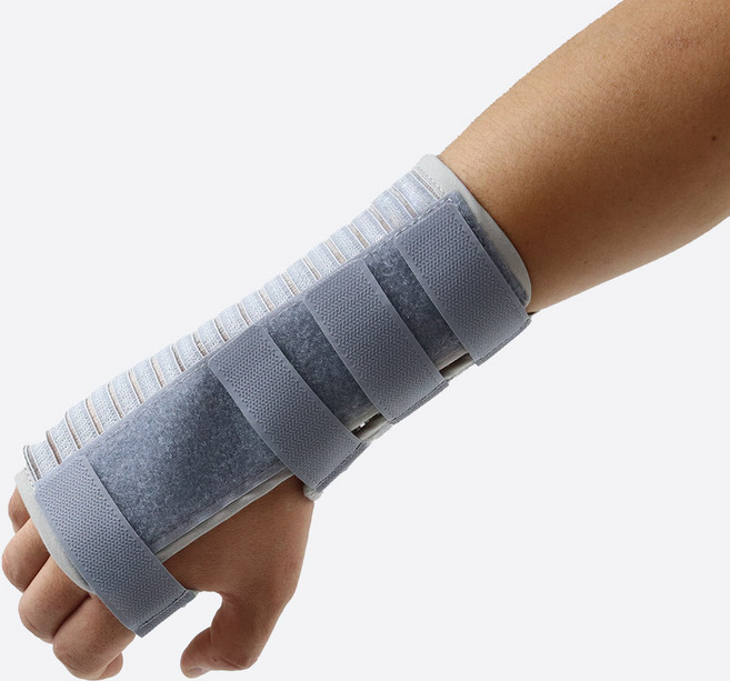 평화 의료용 손목 스프린트 손목압박 부목지지대 손목보호대 회색 좌측, 좌측 M, 1개