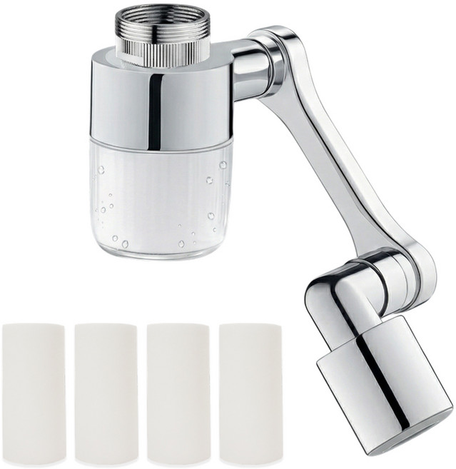 [국산필터] 다잘 워터탭 1080도 회전 각도조절 2중분사모드, 1세트