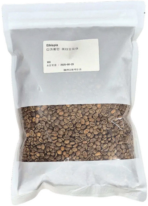 디카페인 에티오피아 시다모 G4 커피 생두 1kg, 1개