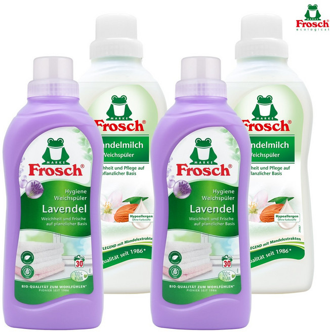 프로쉬 섬유유연제 혼합세트(라벤더2개+아몬드2개), 4개, 750ml