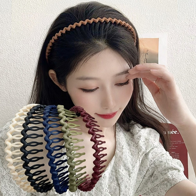 하우블리 픽스 빗살 고정용 헤어밴드 귀안아픈 머리띠 6종 세트