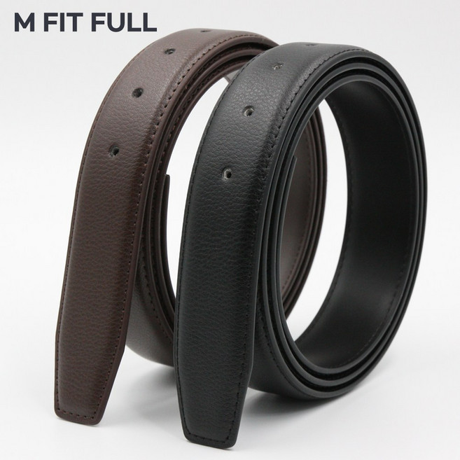 교체용 벨트끈 남성 가죽 핀-내추럴 허리띠 호환 33mm