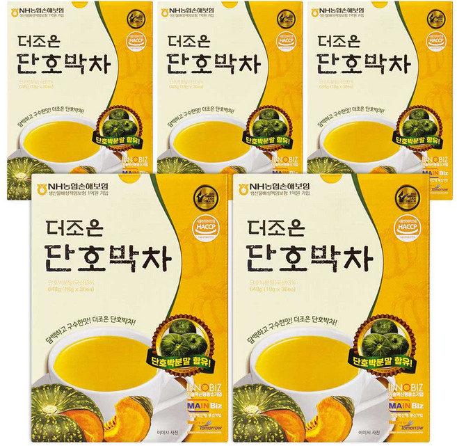 더조은 단호박차 식사대용 선식 스틱, 5개, 36개입, 18g