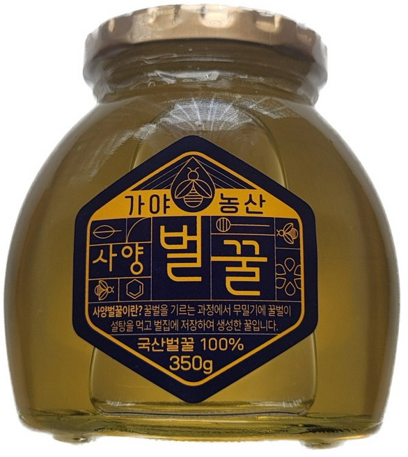 원하프사양벌꿀350g가야, 1개, 350g