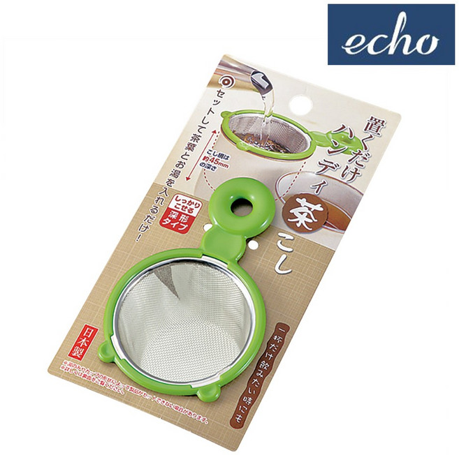 일본 에코 그린 차 거름망 여과기 (0311-582) 티포트 차망 티인퓨저, 1개, 본상품