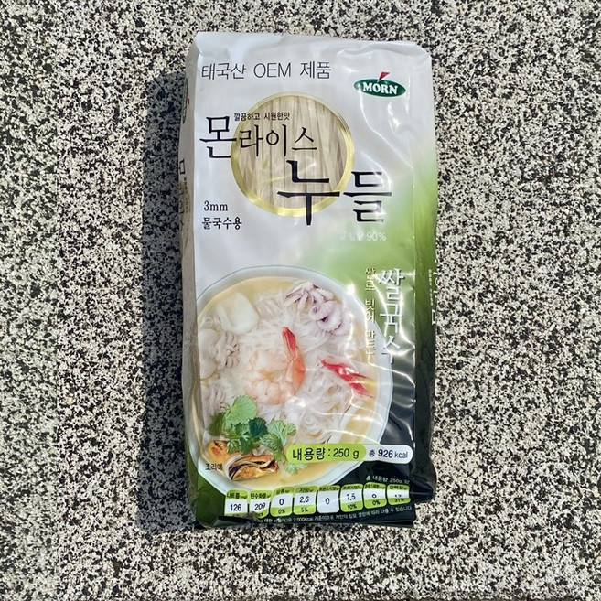 몬 라이스 누들 3mm, 250g, 1개