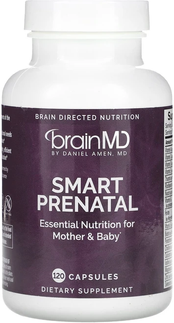 BrainMD 스마트 프리네이탈 캡슐 120정, 1개 - 쿠팡