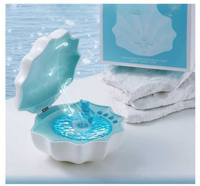 조개모양 스피커 블루투스 무드등 턴테이블 백색소음, 상세페이지 참고, 블루