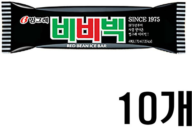 (하나유통)빙그레 비비빅 한박스 아이스크림, 70ml, 10개