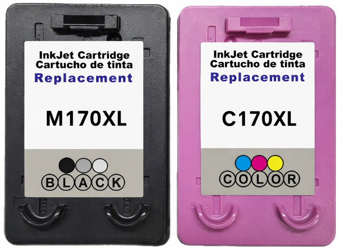 잉크아울렛 삼성 M170 XL C170 XL 대용량 호환잉크세트 검정 컬러 SCX1360 SCX1365 SL-J1760 J760FW, M170 검정 재생대용량 + C170 컬러 재생대용량, 1개