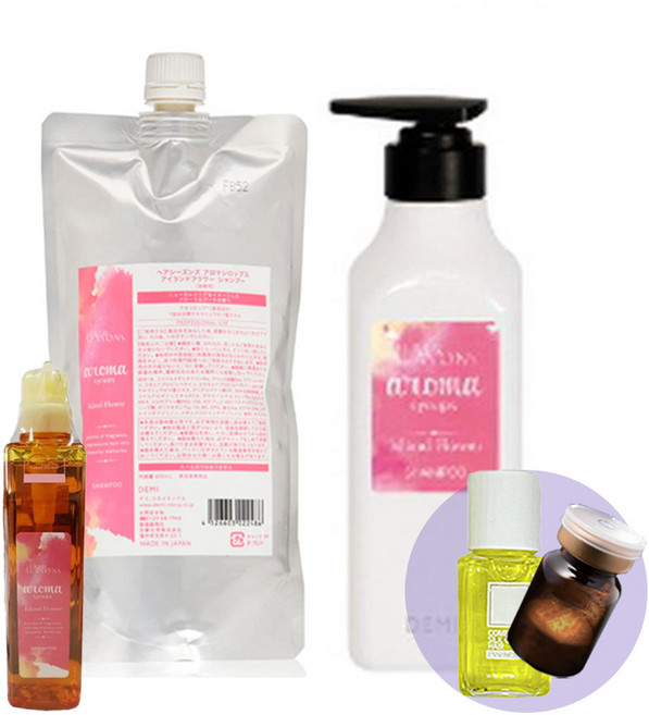 데미 헤어시즌즈 아로마 시럽스 아일랜드 플라워 샴푸 플로럴 부케향, 550ml, 1개