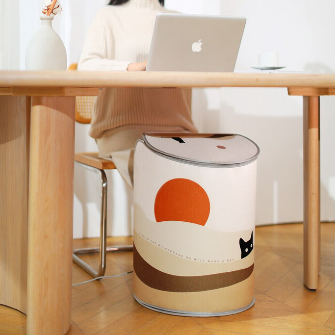 소싱 웜베이비 3D 입체 발열 다리 히팅패드 라운드 접이식 발난로 히터