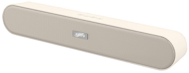 KINYO 雙聲道重低音藍芽喇叭 無線藍牙迷你喇叭 時尚簡約設計, BTS-730C, 奶茶色