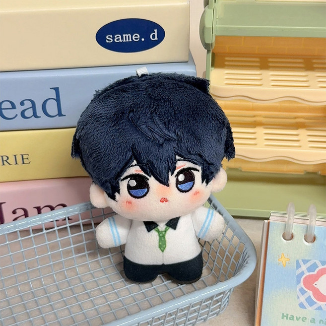 플레이브 굿즈 키링 액세서리 은호 예준 밤비 PLAVE, 시나즈가와 카에데, 10cm 교복 면직물 인형 무료카드포함