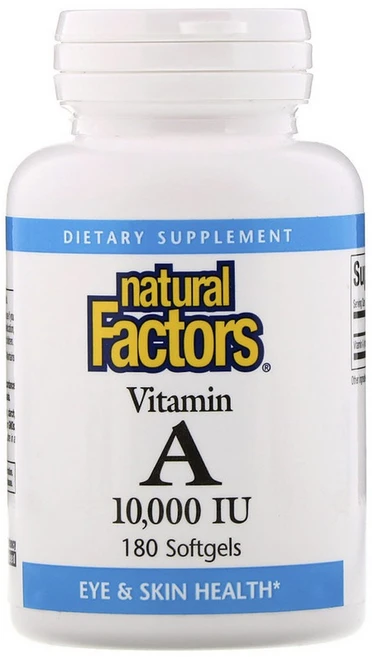 네추럴팩터스 비타민 A 10000IU 소프트젤, 180개입, 1개, 180정 - 쿠팡