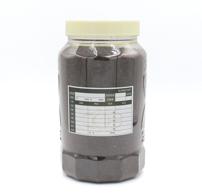 KIB 유충 키우기 대용량 사육세트 (1.9L 2차발효 톱밥 포함 장수풍뎅이 사슴벌레 애벌레용), 1개, 1900cc