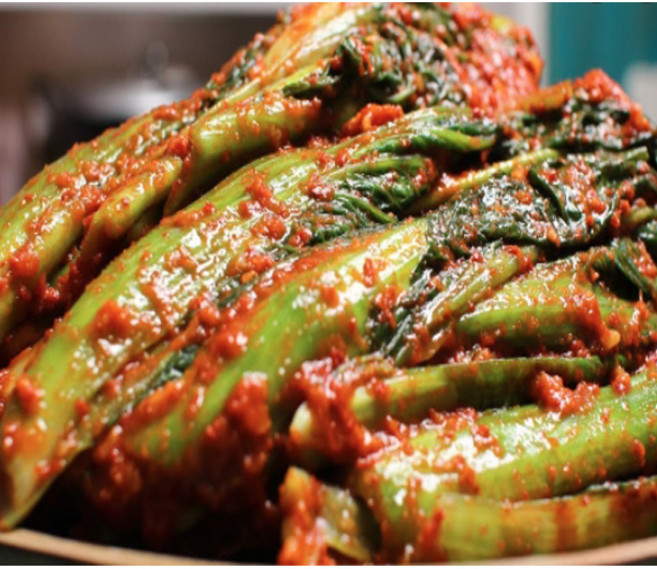 비건김치 여수돌산갓김치(오신채) 3kg 채식주의자김치 Vegan cabbage gat kimchi 국산재료, 1개