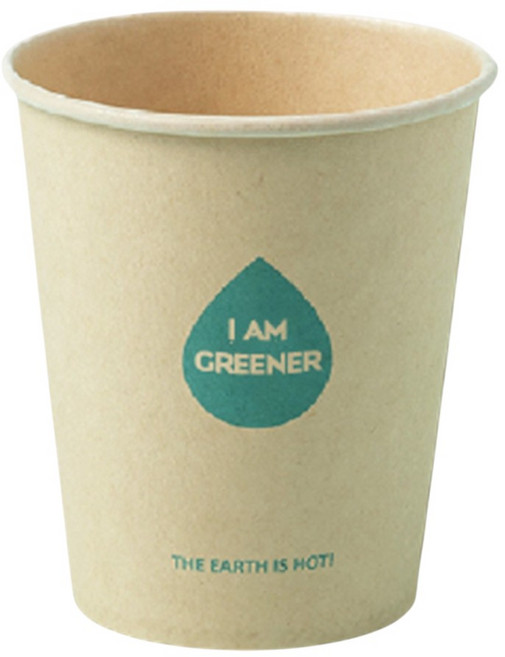아이엠그리너 일회용 대나무 종이컵 6온스 180ml, 1개