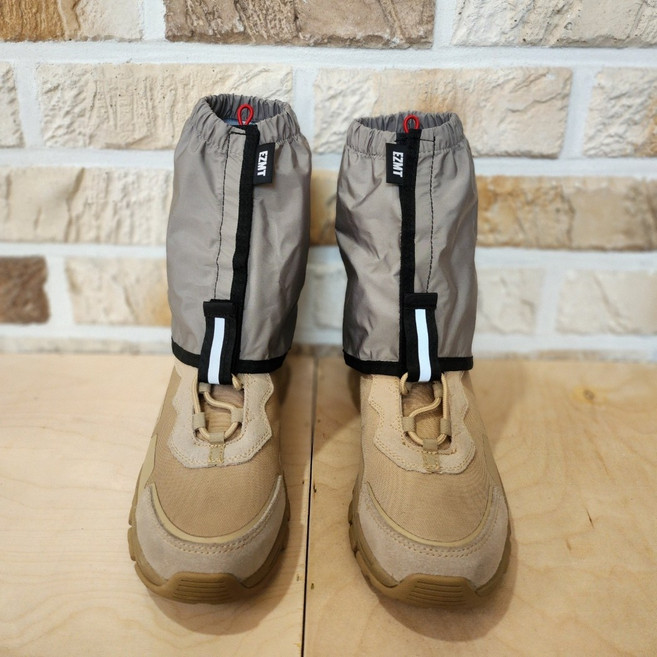 이지엠티 EZMT 숏스패츠 등산 스패츠 발토시 뱀 각반 등산화 배달 영업용 작업용 등산용 신발 방수커버, 그레이