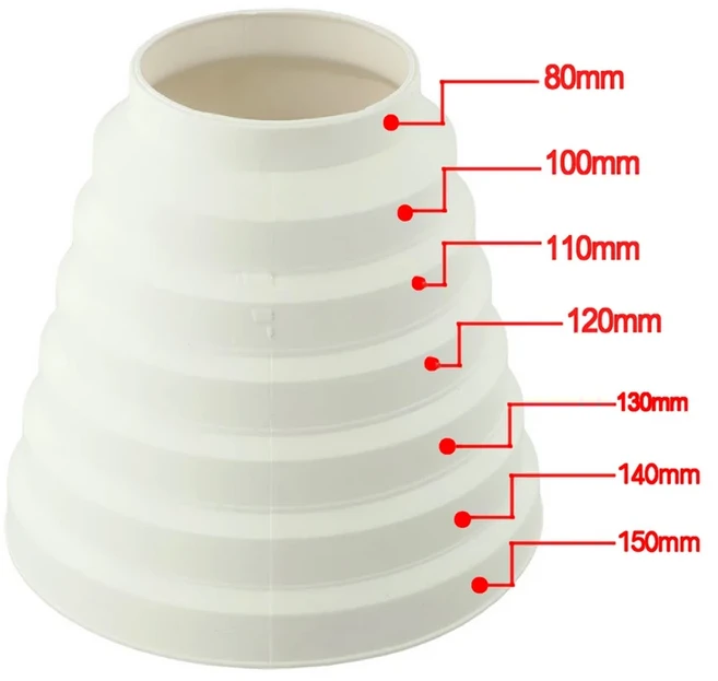 덕트 멀티 감속기 추출기 팬 파이프 커넥터 80/100/110/120/150/160mm 환기 튜브 배기 연결, 01 A, 01 A