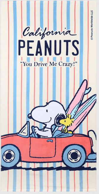 송월타올 스누피 드라이브76 20수 면 바스 비치 수건, 01_스누피 드라이브76_베이지, 1개