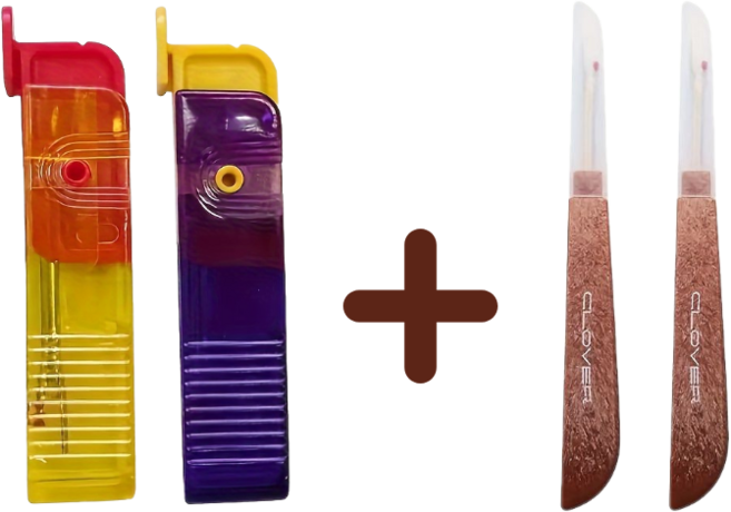 셀고 바느질 수선용 실뜯개 안전리퍼, 4개, 노랑보라