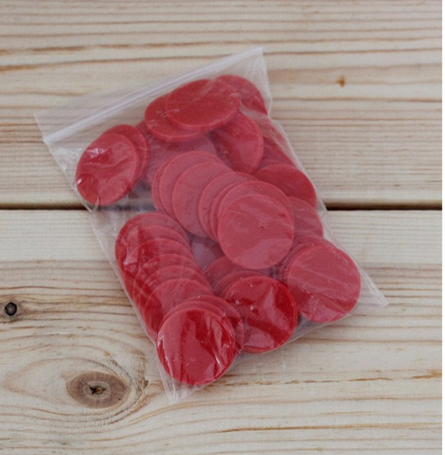 25mm카운트칩 게임토큰50개(빨강) 숫자게임 동전 코인칩 연산 수개념 동전세기
