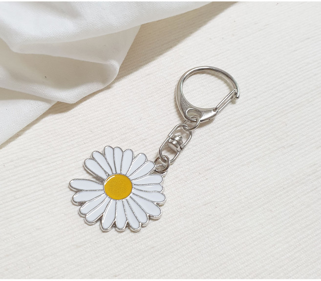 (made)데이지 에어팟키링 데이지꽃키링 열쇠고리, 1개