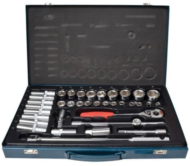 JETECH 수작업 공구 세트소켓렌치-세트 1x2-37PCS rkr53766Ht, 1개, 단일