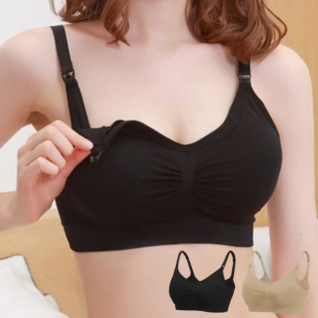 라온투유 편한 원터치 빅사이즈 수유 브라 2p