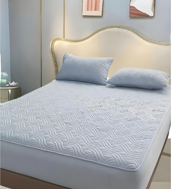 아라자 매트리스커버 양질 먼지없는 방수 진드기차단 알러지케어 침대커버 항균 OEKO-TEX 인증 사계절 누빔매트리스커버, 06라이트그린