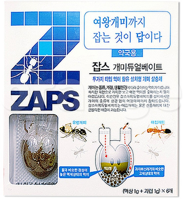 잡스 개미약 개미 듀얼베이트 6개입, 1개