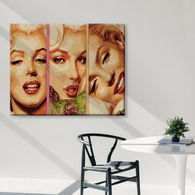 아트픽스 DIY 명화그리기 유화그리기 컬러링북 팝아트 동물 인물, F13-추억의마릴린, 1개