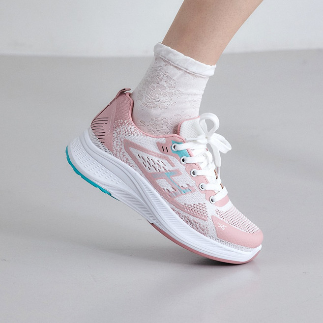 슈리오 여성 발편한 니트 메쉬 운동화 4cm