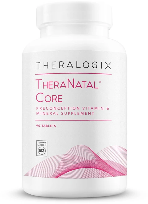Theralogix TheraNatal 코어 임신 전 비타민 보충제 엽산 비타민D3 콜린 여성용 임산부 비타민, 1개, 90정 - 쿠팡