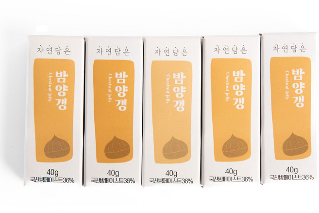 경동시장 자연담은 밤양갱 [소비기한 260721], 20개, 40g