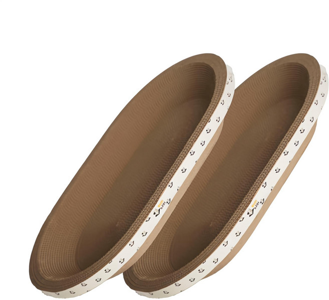 멍냥이노리터 고양이 타원형 스크래쳐, 우드, 2개