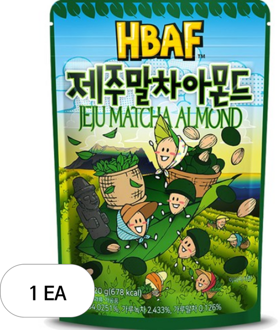 바프 제주말차 아몬드, 120g, 1개