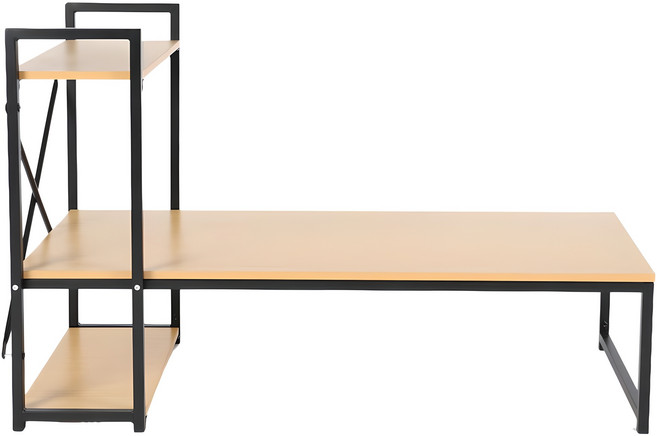 라꾸라꾸 좌식 다용도 테이블 CBK-500, 블랙 + 브라운