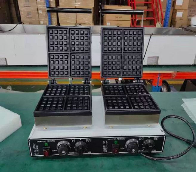 와플 메이커 기계 업소용 그리드 사각형 디저트 키친아트