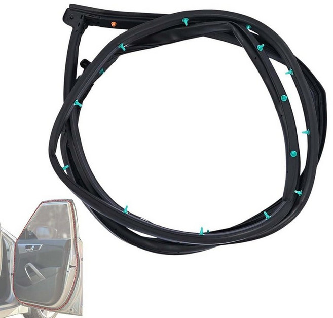 Magimaker 1PC Rear Right Door Weather Strip Seal Rubber Passenger Side Compatible with Hyundai Vel, Front Right
