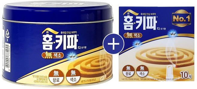 홈키파 디 모기향 무색소 30P + 홈키파 모기향 10매 증정, 40개