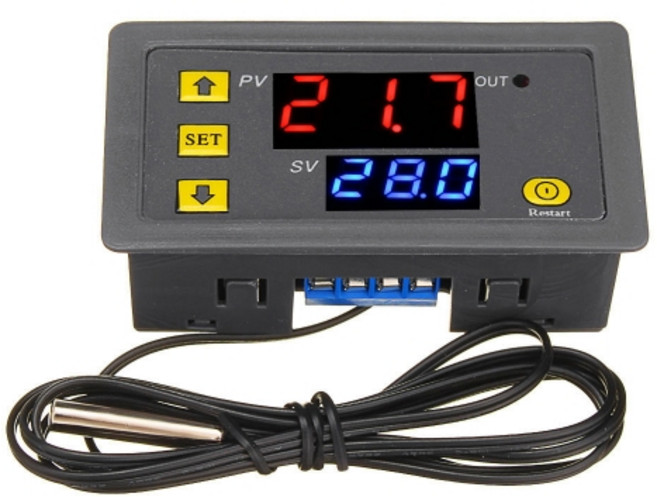 디지털 온도 컨트롤러 온도제어기 DC12V, 1개