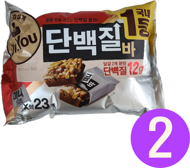 닥터유 한입쏙 단백질바, 324g, 2개