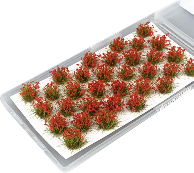 코히모 조경재료 미니어처 diy 키트 모형 조경용 꽃밭 4W035, 레드, 1개