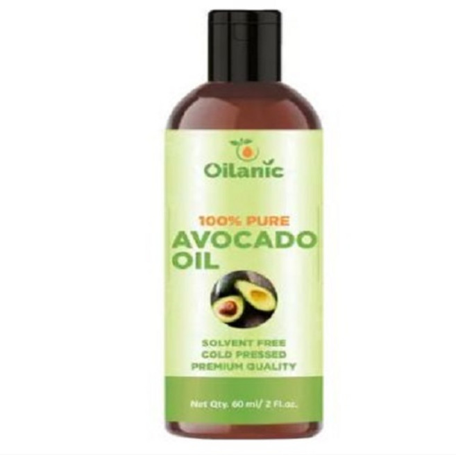 Oilanic 100% Pure & Natural Avocado Oil( 60 ml) Hair Oil (60 ml), 1개, 60ml